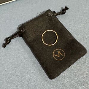 Mejuri beaded ring, size 7, 14 k gold